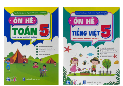 SÁCH ÔN HÈ TOÁN - TIẾNG VIỆT 5(DÀNH CHO HỌC SINH LỚP 5 LÊN LỚP 6)