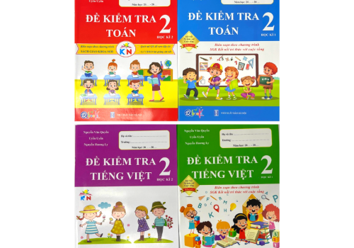 BỘ 4 CUỐN ĐỀ KIỂM TRA TOÁN -TIẾNG VIỆT LỚP 2 ( HỌC KÌ 1 - HỌC KÌ 2 )
