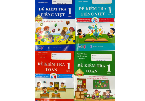 BỘ 4 CUỐN SÁCH ĐỀ KIỂM TRA TIẾNG VIỆT - TOÁN LỚP 1 (HỌC KÌ 1 - HỌC KÌ 2)