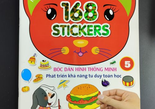 Sách - Bóc Dán Hình Thông Minh Phát Triển Khả Năng Tư Duy Toán Học - 168 sticker ( quyển 5 )
