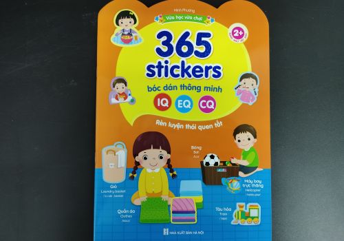 Sách - 365 stickers Bóc dán thông minh song ngữ Việt Anh dành cho trẻ từ 2-6 tuổi - RÈN LUYỆN THÓI QUEN TỐT