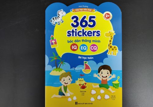 Sách - 365 stickers Bóc dán thông minh song ngữ Việt Anh dành cho trẻ từ 2-6 tuổi - BÉ HỌC TOÁN