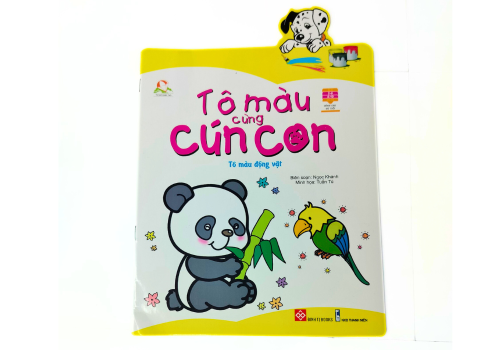 Sách - Tô Màu Cùng Cún Con - Tô Màu Động Vật