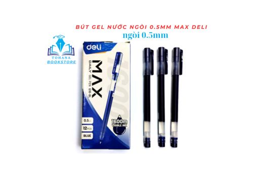 Bút Gel Deli 0.5mm Mực Xanh - G16 BL