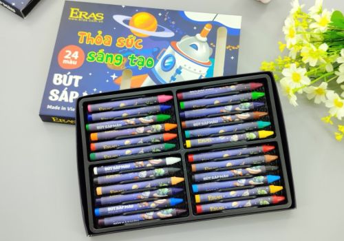 bút sáp 24 màu Eras E572