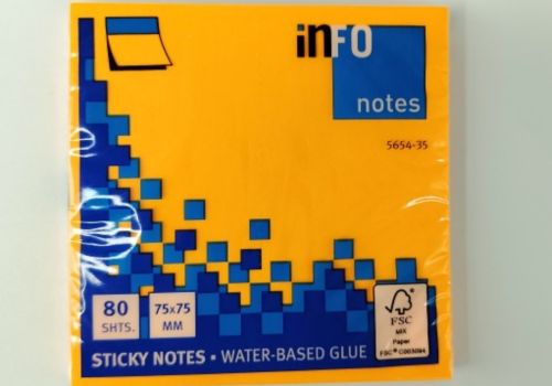 Giấy nhớ màu cam info 3*3