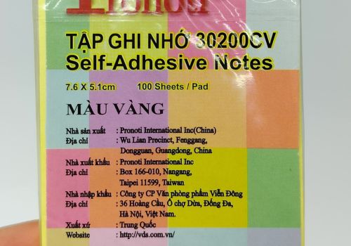  giấy nhớ vàng 3 x 2 Pronoti - 30200V