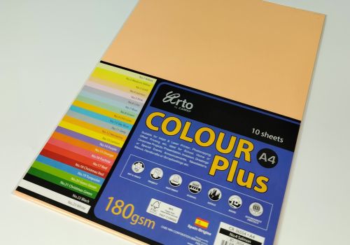 Tập giấy màu 10 tờ A4 CR36554 SALMON