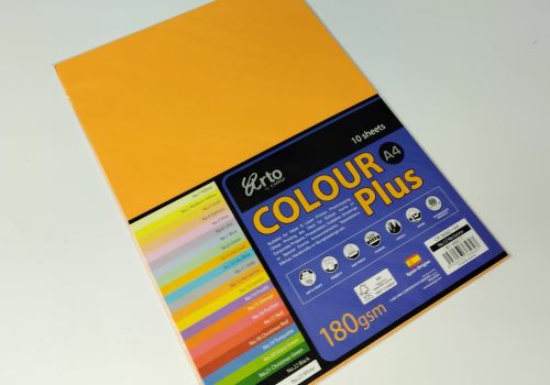 Tập giấy màu 10 tờ A4 CR36562 Nactarine