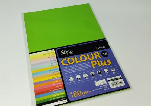 Tập giấy màu 10 tờ A4 CR36570 Grass green