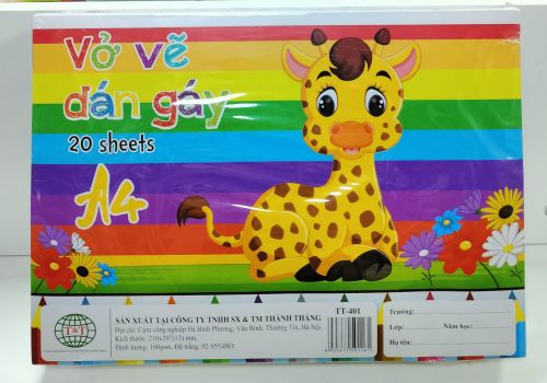 Vở vẽ dán gáy A4 TT-401