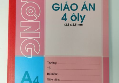 Vở giáo án ô ly may 200tr Klong MS-370