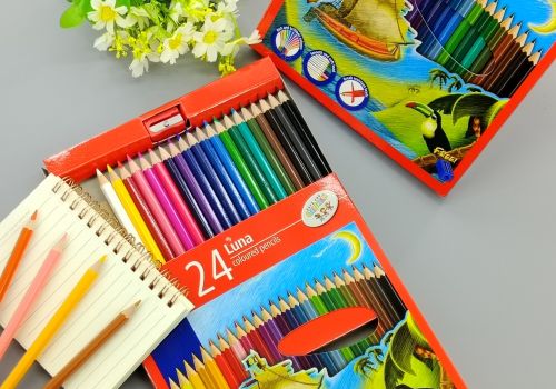 Chì màu đức luna 24 màu